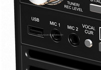 Authentique lecteur d'enregistrement en vinyle avec cassette et radio, console multi-fonctionel, USB SD, lecteur multimédia pour téléphones