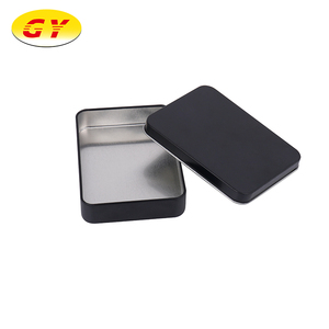 Latas de impresión de logotipo baratas, caja de <span class=keywords><strong>lata</strong></span> de Metal <span class=keywords><strong>mate</strong></span> negro antioxidante para tarjetas - Product Image 6