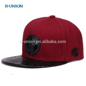 S-UNION Leather <strong>Flat</strong> Brim Trucker Baseball <strong>Cap</strong> for <strong>Women</strong> Men Bones Gorras Hats Outdoor Hip Hop Snapback Sports <strong>Caps</strong> - Product Image 3