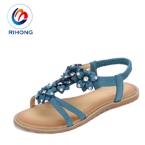 صندل نسائي برازيلي رفيع مزين بالزهور الفاخرة بأعلى جودة وبكمية صغيرة - Product Image 2