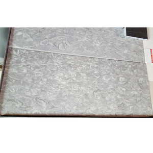 Losa de piedra precio piso perlas fósiles flor overlord mármol <span class=keywords><strong>gris</strong></span> - Product Image 5