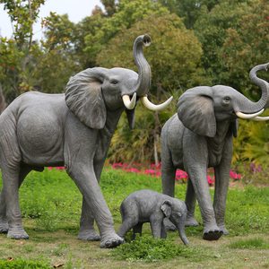 Commercio All'ingrosso Esterno <span class=keywords><strong>Giardino</strong></span> di Casa Animale a Grandezza naturale In Fibra di vetro <span class=keywords><strong>Statua</strong></span> di <span class=keywords><strong>Elefante</strong></span> - Product Image 1