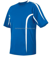 Maillot de football en polyester, vierge pour interlock, personnalisé, nouveau design,