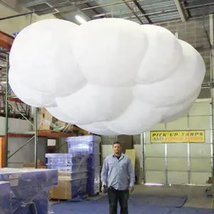 2024 Hot sale giant inflatable cloud, inflatable cloud shape balloon for advertising