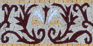 Mosaïque de poissons, art de bordure nautique, <span class=keywords><strong>peinture</strong></span> en mosaïque, mosaïque de cuisine pour la décoration - Product Image 5