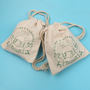 Bolso de lona con pantalla personalizada, diseño privado, bonito Logotipo de zorro Animal, con cordón, monedero para regalos - Product Image 6