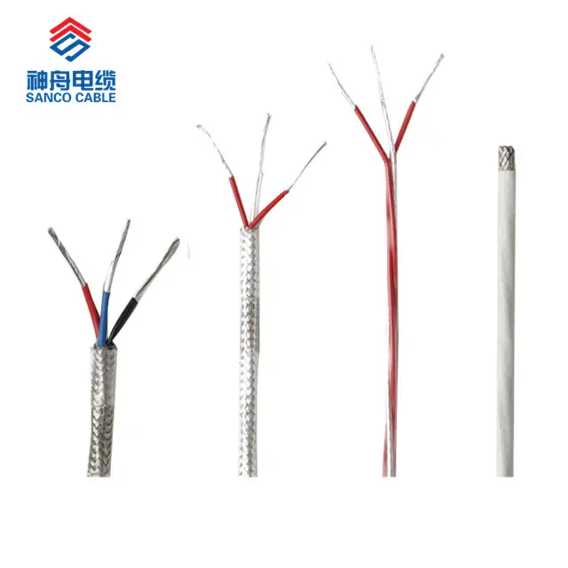 PTFE Insulation Fabricglass Braided Sheath High Temperature Resistant Electrical Wire