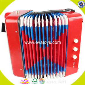 Venta al por mayor de alta calidad niños de juguete de madera acordeón profesional de los niños de piano de acordeón W07K006A - Product Image 3