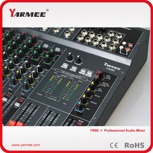 8 channels professional Audio power sound mixing Console YM80 - YARMEE - Product Image 4