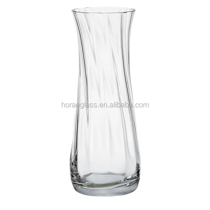 Vaso de flores de vidro transparente mosaico novo design para decoração de casa