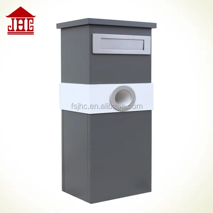 Free standing pillar home mailbox mail drop box for letter