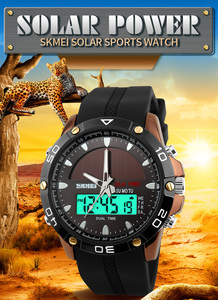 Skmei digitale solare corsa sport vigilanza del silicone - Product Image 4