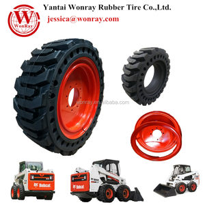 Bon <span class=keywords><strong>prix</strong></span> chargeuse sur pneus Bc pneus rétrocaveuse Mini chargeur 10-16.5 10x16.5 10*16.5 pneus pleins Skid Steer avec jante - Product Image 5