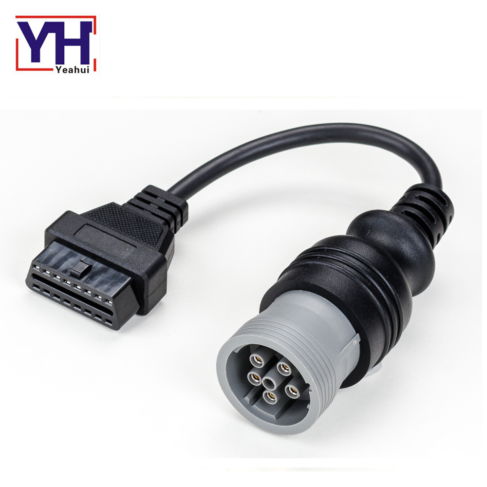 Deutsch 6pin сосуд для OBDII 16Pin женский грузовик жгут проводов для J1708 CAN BUS диагностический блок