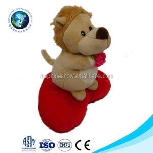 Wedding y día de san valentín pareja de osos de peluche de juguete con el corazón cojín - Product Image 5