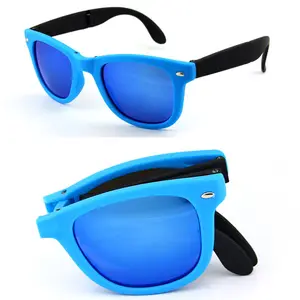 Men Women Foldable Sunglasses Folding Glasses Brand Designer Mirrored Sunglasses Folded cheap lots wholesale