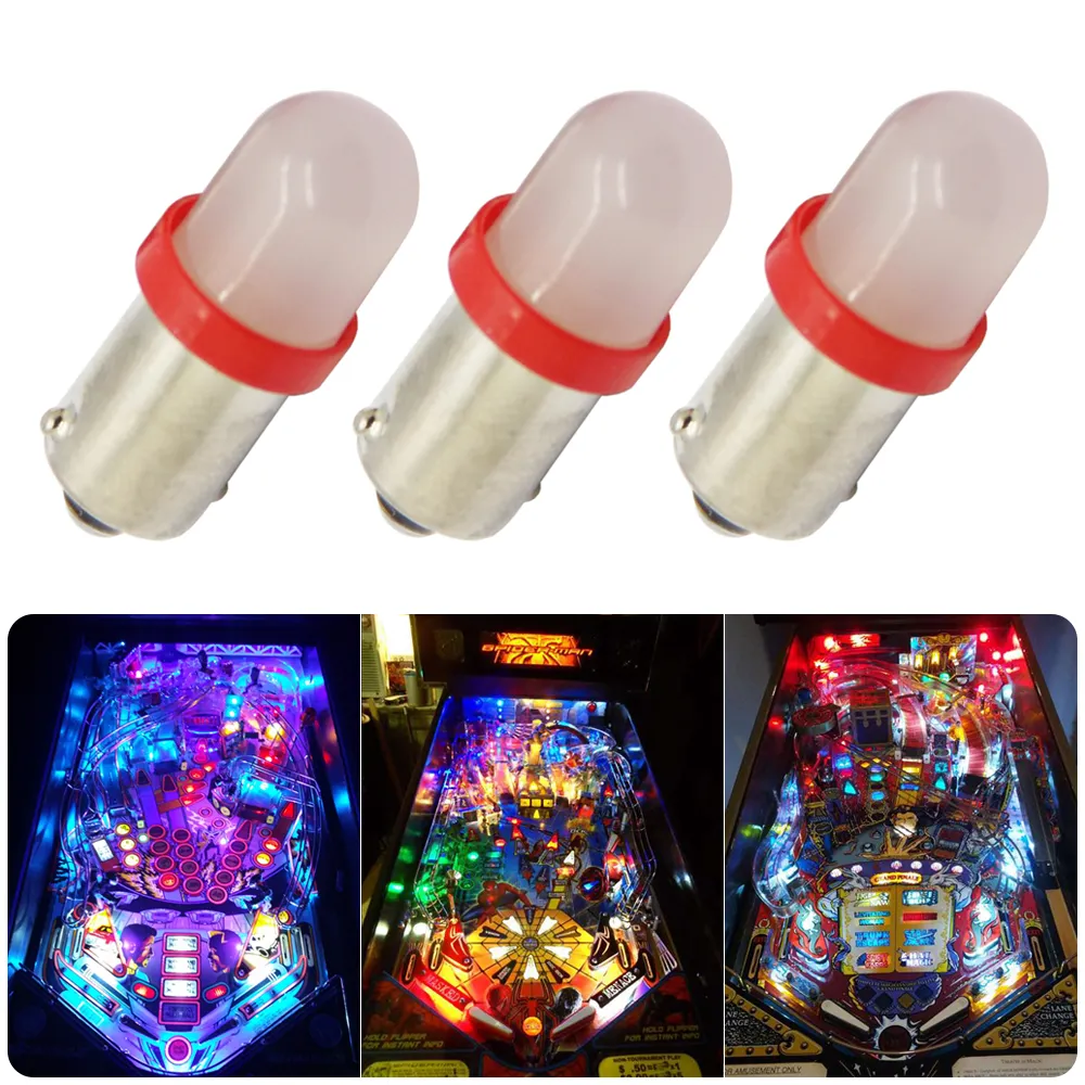 Autodragons Good quality Super bright frosted LED 6.3v bayonet LED Pinball Machine Bulb Lighting No Ghosting 6.3V Pinball bulbs