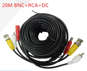 20 M BNC + RCA + DC cable CCTV video security <span class=keywords><strong>camera</strong></span> video power coaxial cable - Product Image 2