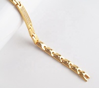 Bracelet magnétique en titane, bracelet d'énergie équilibrée aux ions