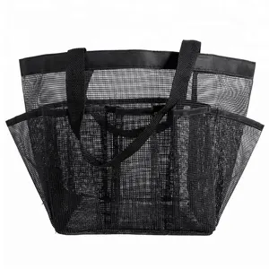 Portable dry fast mesh shower organizer cosmetic bag caddy tote for bath travel gym toilet