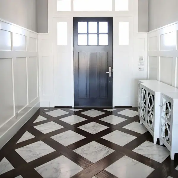 Newstar White Marble Cheap Decorative Stone Bathroom Floor Tile And Wall Design