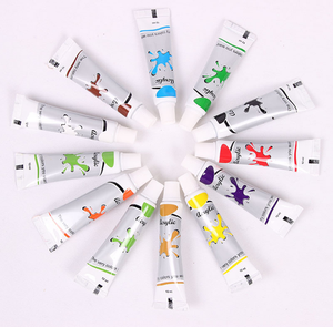 Arte suministros de <span class=keywords><strong>pintura</strong></span> <span class=keywords><strong>Set</strong></span> 12 unids respetuoso del medio ambiente no tóxico <span class=keywords><strong>pintura</strong></span> de acrílico con pinceles y paleta - Product Image 3