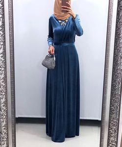 Abaya Fashion Islamic Clothing Abaya Women Latest Velvet Muslim Dress