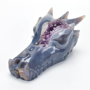 Groothandel Hoge Kwaliteit China Draak Natuurlijke Agaat Amethist Geode <span class=keywords><strong>Crystal</strong></span> <span class=keywords><strong>Dragon</strong></span> <span class=keywords><strong>Skull</strong></span> - Product Image 1