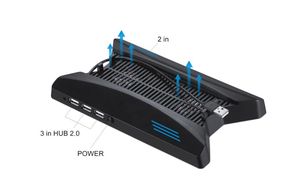 Ventilador de refrigeración Vertical con <span class=keywords><strong>3</strong></span> puertos HUB USB para Sony <span class=keywords><strong>Playstation</strong></span> 4/PS4 <span class=keywords><strong>Pro</strong></span> - Product Image 2