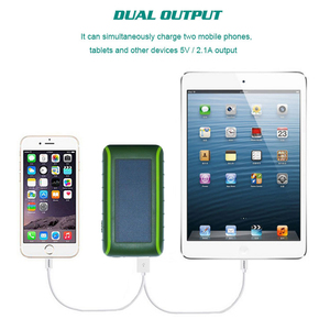 Caricabatterie USB Doppio a Manovella 5V 2A, Caricatore per <span class=keywords><strong>Smartphone</strong></span> a Manovella, Power Bank Colore Militare - Product Image 6