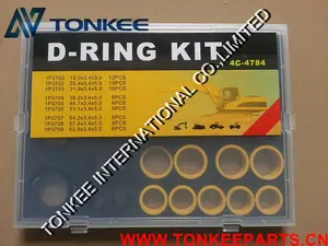 Thủy Lực Seal Kit 4C-4784 D-RING BOX & D-RING KIT