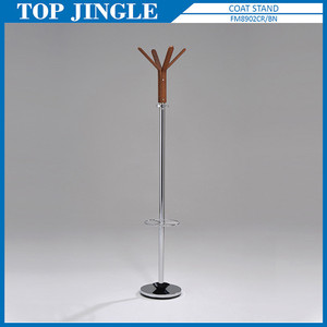 Support de support de vêtements d'affichage de tube en métal rond blanc classique à 3 voies - Product Image 2