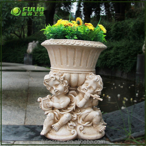 Decorativo Europeo jardín Ángel <span class=keywords><strong>resina</strong></span> flor olla - Product Image 1