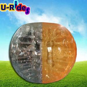 Sports toy Orange and Clear Mixed color belly Bumper Sumo Inflatable fighting human bumper balls For Amusement Park