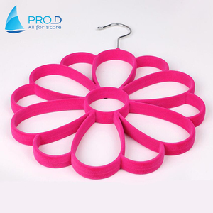 Nuevo procesamiento personalizado flor Flocado de seda toalla rack belt rack - Product Image 3