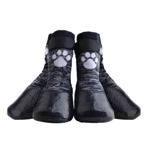 Modo caldo di Vendita Impermeabile Antiscivolo Gatto Calze di Animali Con Staccabile Cinghie Grosse Dog Boots Dog Calzini