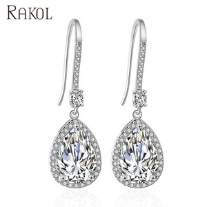 Rakol ep2207 <span class=keywords><strong>2025</strong></span> thiết kế đẹp trắng vàng Cubic Zirconia Bông tai cho phụ nữ - Product Image 5
