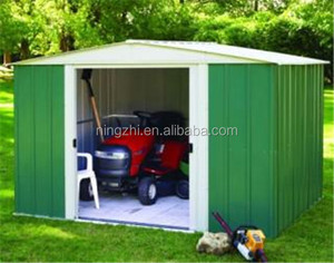 <span class=keywords><strong>Petit</strong></span> Maigre à Abri Patio Extérieur Hangar Préfabriquées Vertes Remise de Jardin Abri de Jardin Métal Outils Vélo Hangar - Product Image 3