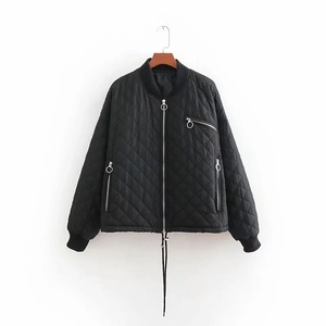 Женская стеганая зимняя куртка-бомбер высокого качества - Product Image 6