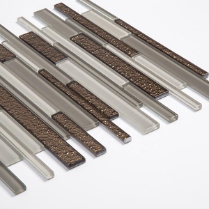Soulscxrafts Dorato di Modo Striscia di <span class=keywords><strong>Vetro</strong></span> <span class=keywords><strong>Mosaico</strong></span> per Backsplash - Product Image 5