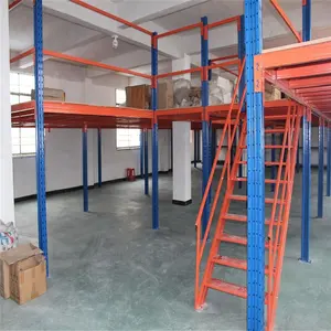 מחסן תעשייתי קומה כפול מקורה מדפי מזנין כבד מדפי מחסן אטטי פלטפורמה משרד מתלה - Product Image 1