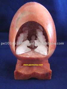 Modèle durable de scène de nativité en pierre Huamanga en céramique d'albâtre artisanat en plastique religieux du Pérou - Product Image 1