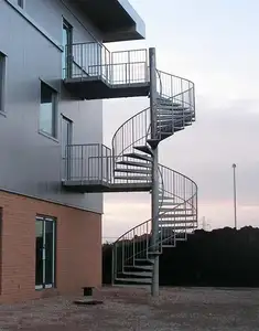 DIY outdoor verwendet aluminium helical spiral treppe designs