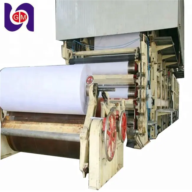 sugarcane bagasse wood pulp a4 copy paper making machine production line, paper factory for sale