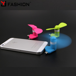 Colorido móvil portátil ventilador 2 en 1 mini ventilador USB para Android y IOS - Product Image 2