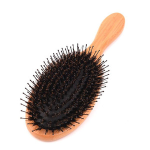 Daily <strong>Bamboo</strong> Paddle Detangler Brush Boar Bristle Hair Brush <strong>Bamboo</strong> Wood Eco Friendly <strong>Hairbrush</strong> - Product Image 5