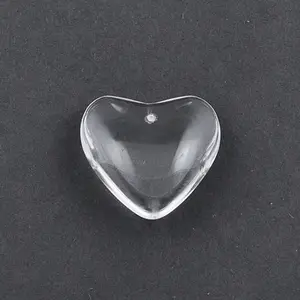 Smooth Transparent Clear Loose flat back cabochons heart shape for blank settings