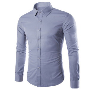Çin üretici düşük fiyat erkek moda çeşitli boyutları uzun düz gömlek - Product Image 1