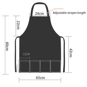 Material de poliéster de algodón color rojo delantal para <span class=keywords><strong>taller</strong></span> - Product Image 5