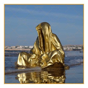 Estatua artística de metal de tamaño real para jardín, escultura de <span class=keywords><strong>bailarina</strong></span> de ballet de bronce - Product Image 6